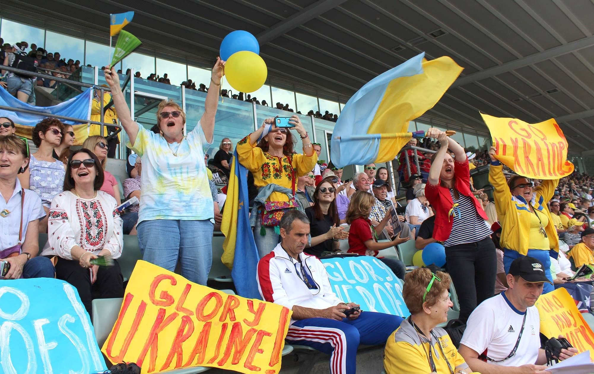 People watching sports competition