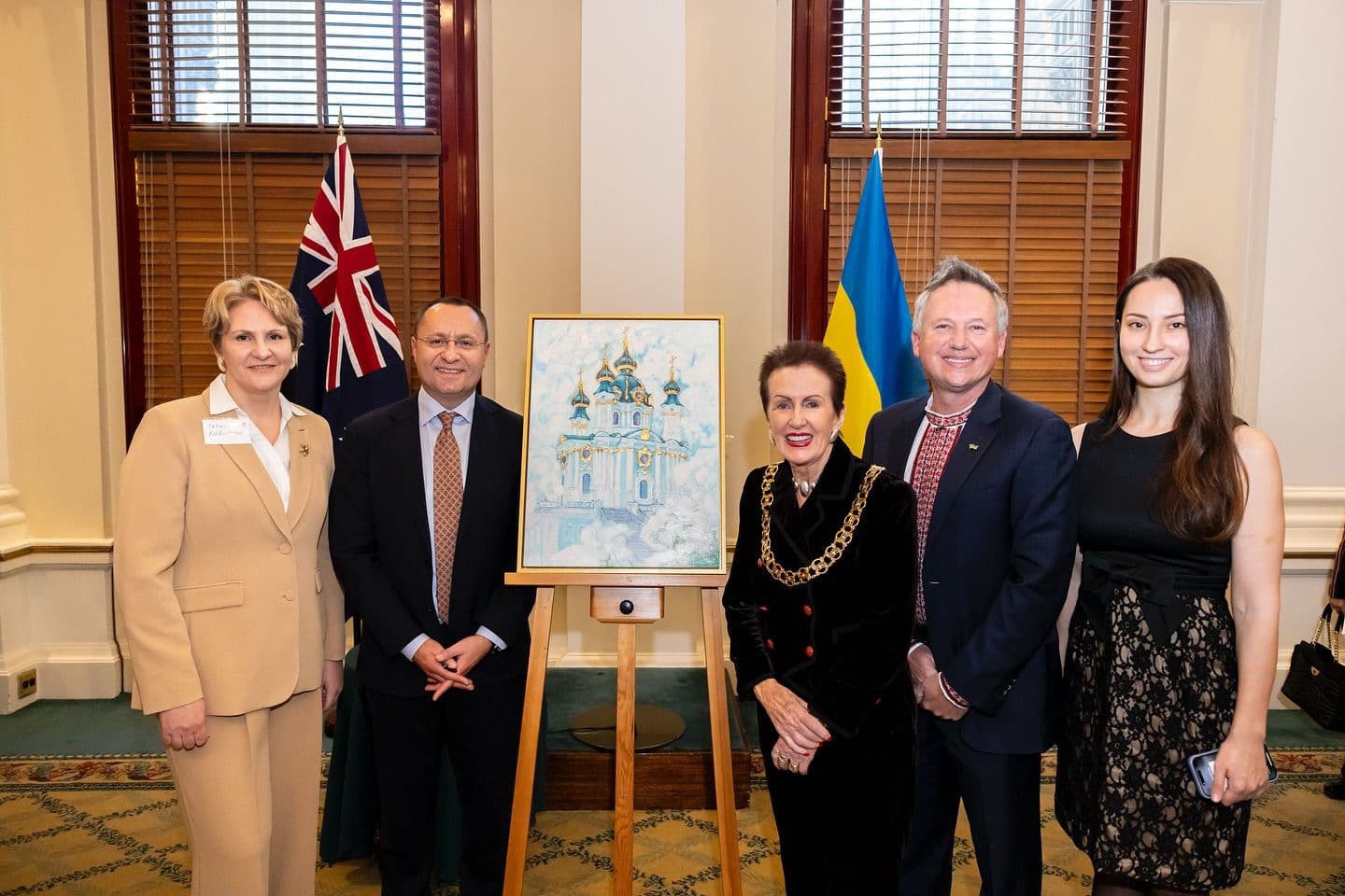 Artist with Mayor of Sydney