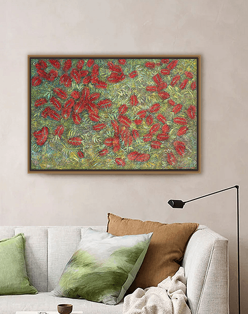 Interior with the award-winning artwork by contemporary Australian artist Tetiana Koldunenko