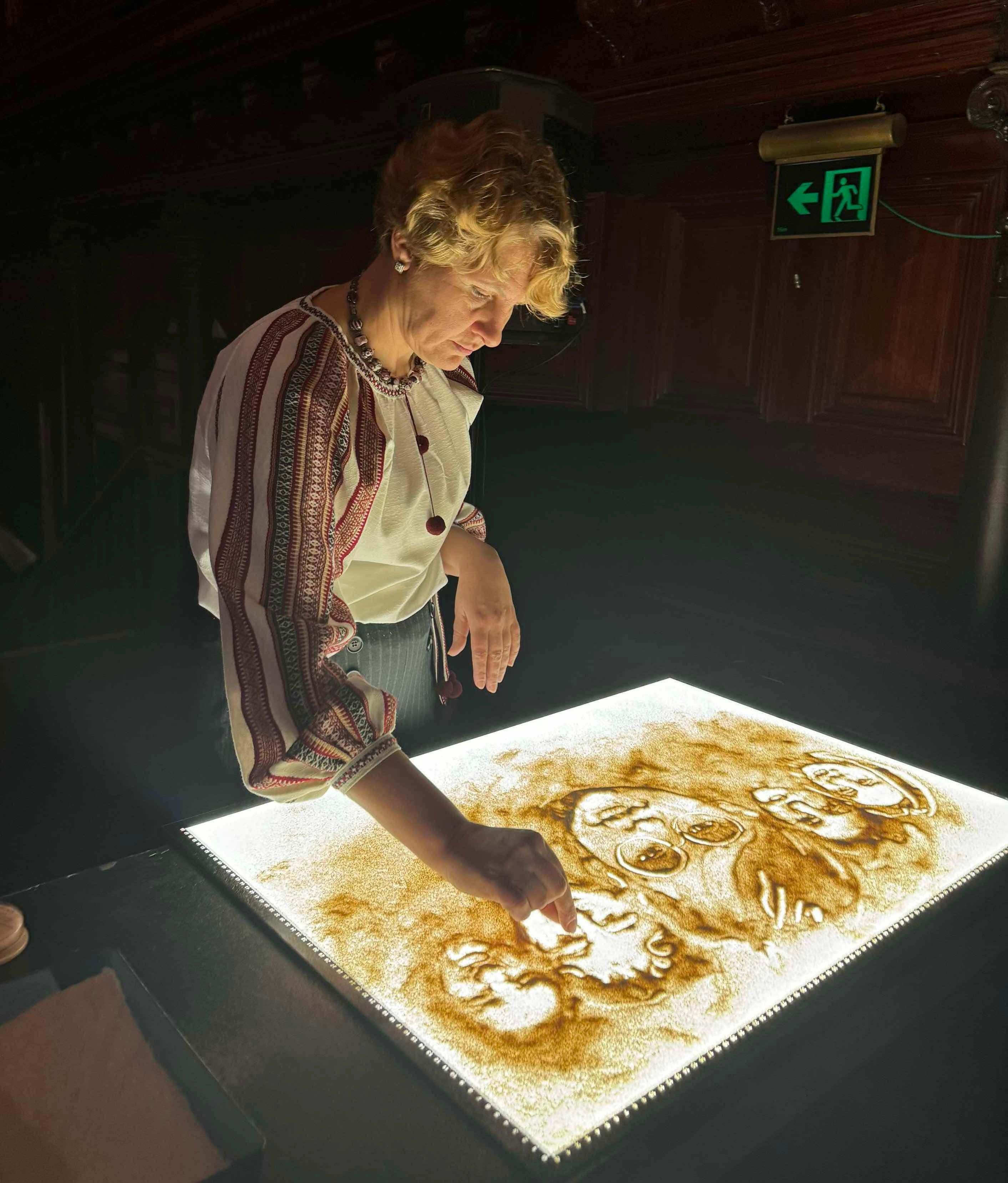 Making some preparations before show