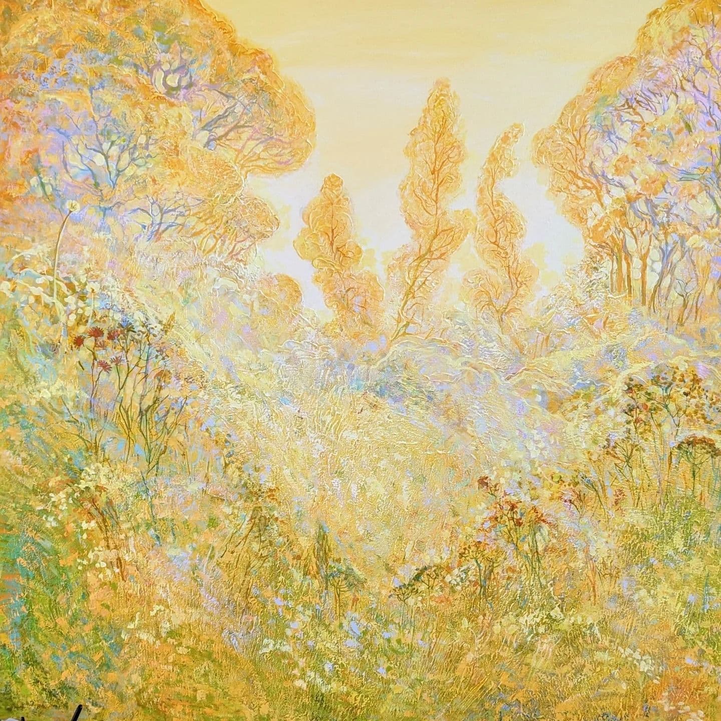 Yellow landscape of Australian bush by Tetiana Koldunenko