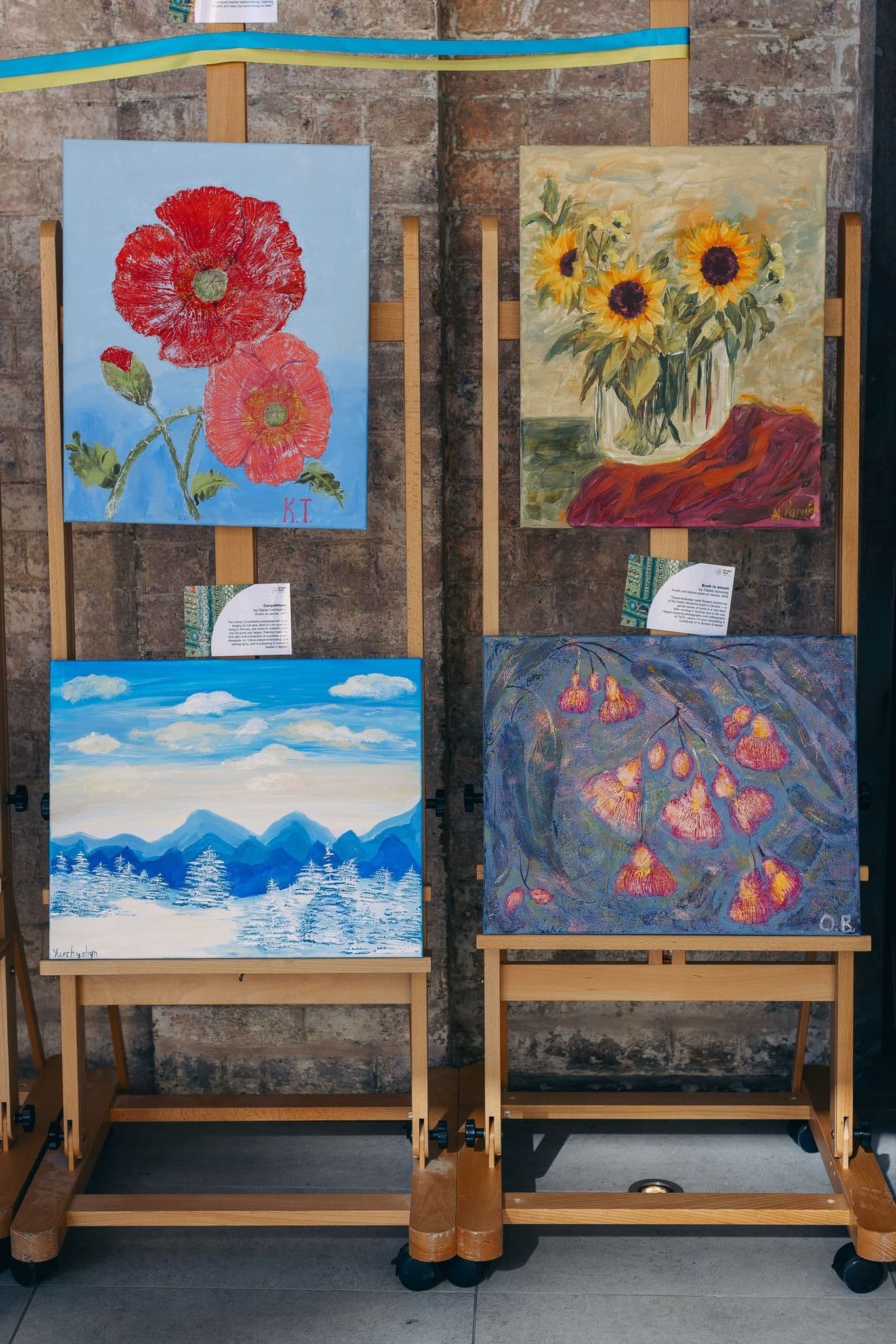 Artworks at the exhibition