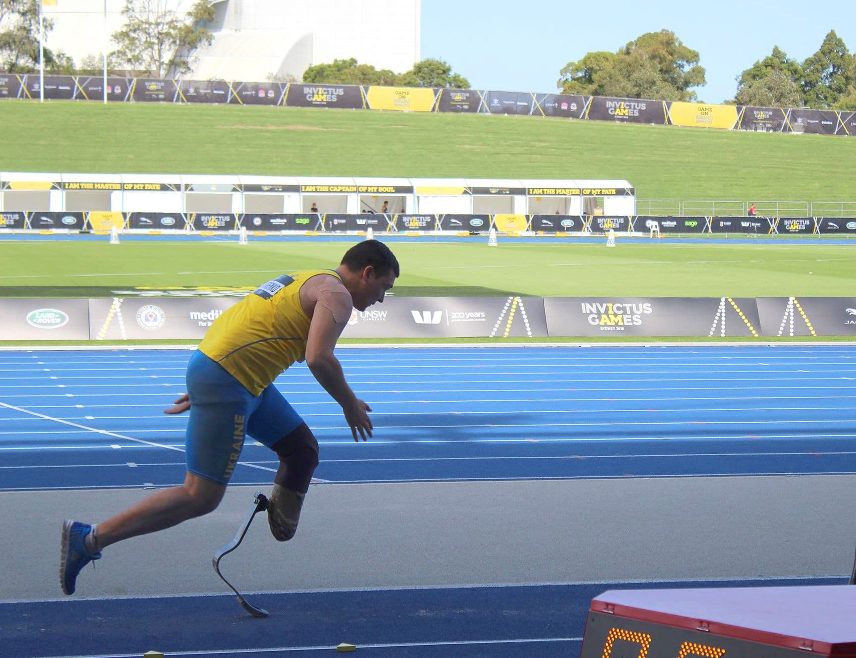 Ukrainian athlete-veteran is taking part in Invictus Games in Sydney. Photo by Tetiana Koldunenko