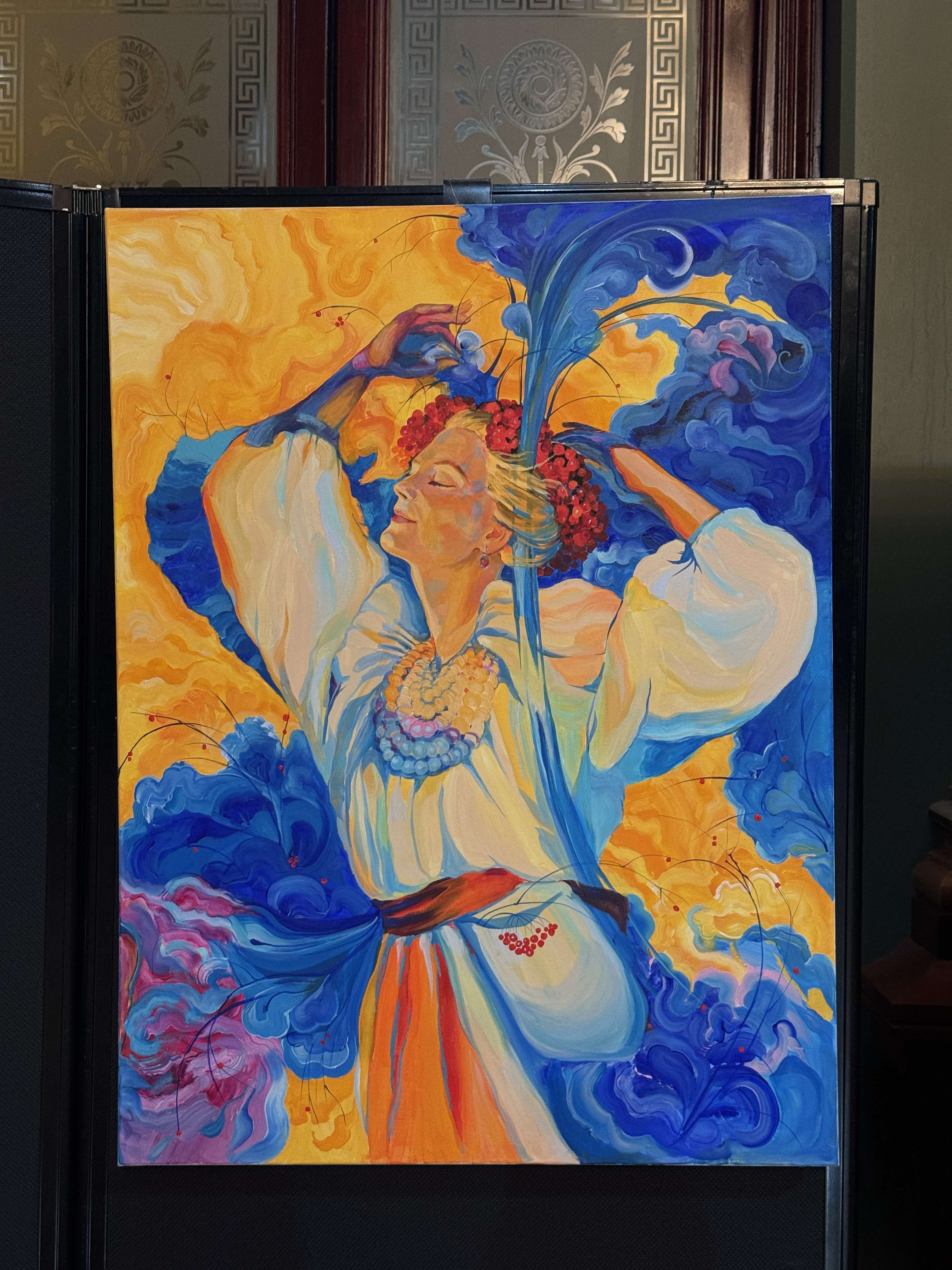 Right to sing artwork depicting a women dreaming