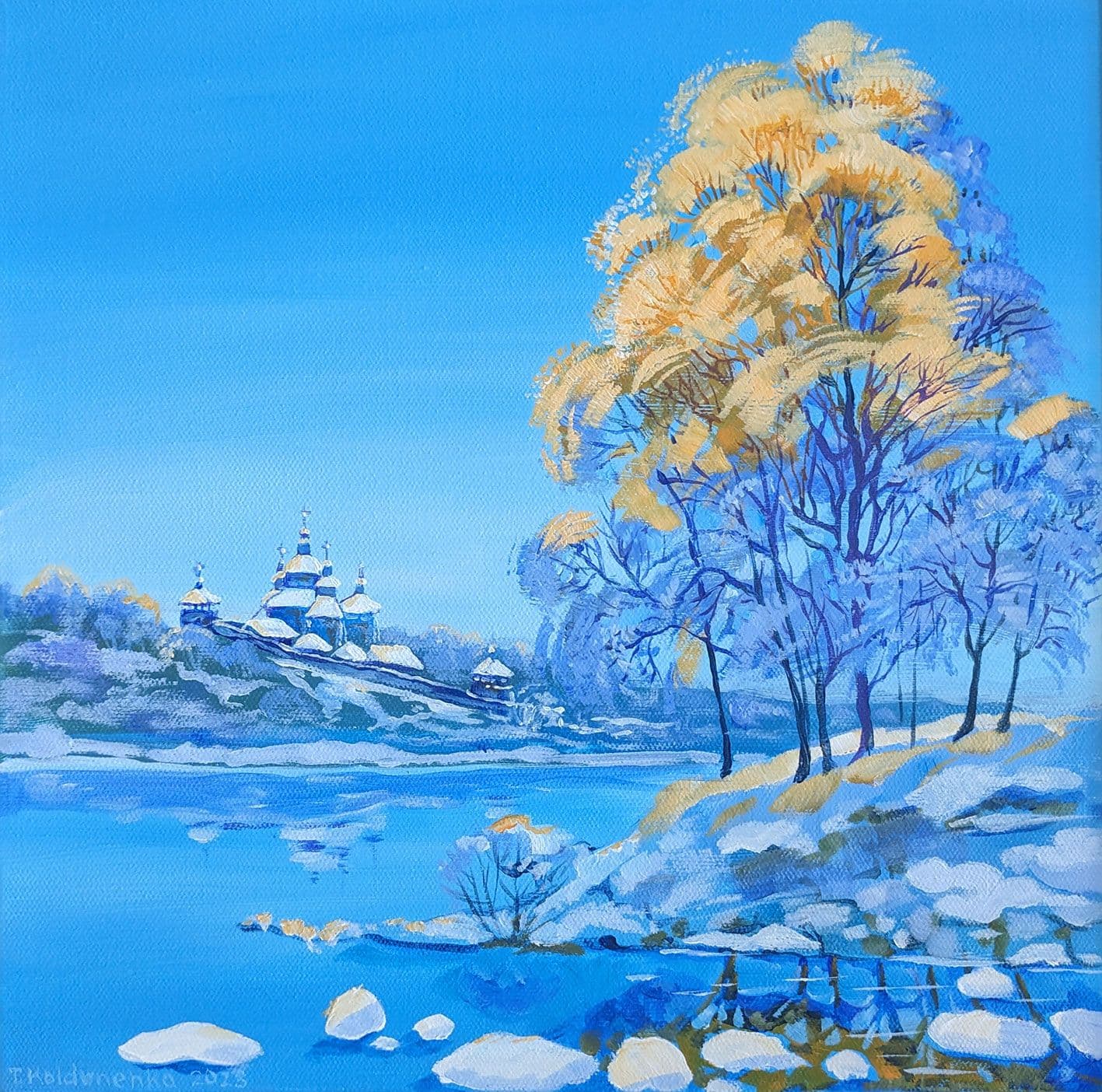 View of island Hortytsia on Dnipro river