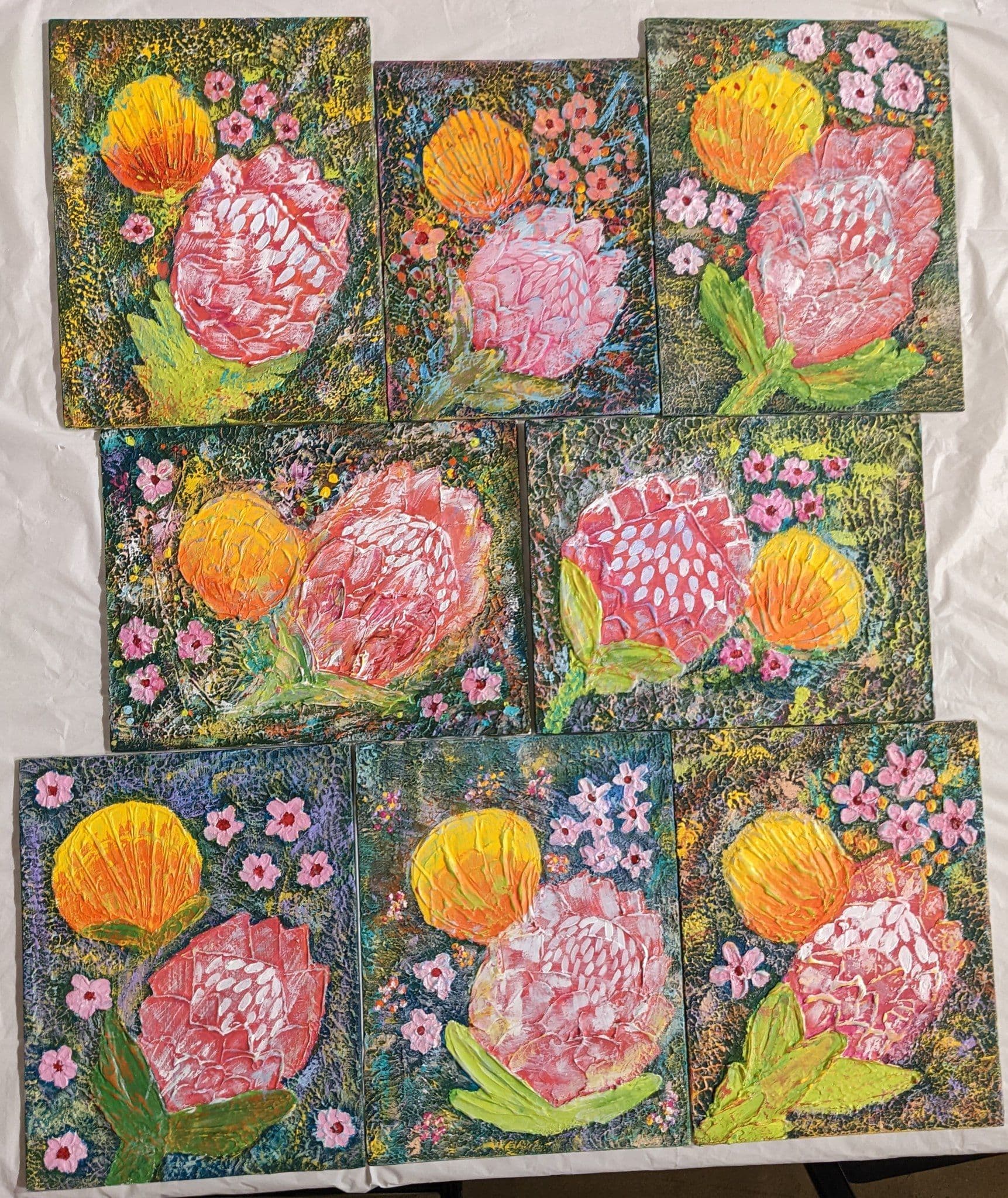 artworks of native flowers