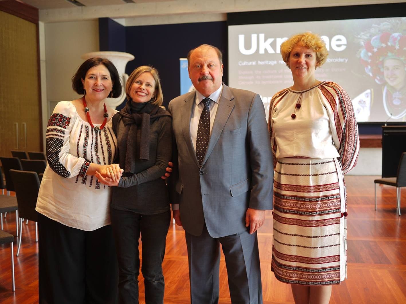 Ambassador of Ukraine with his wife and Hrystyna Bailey's daughter Tanya